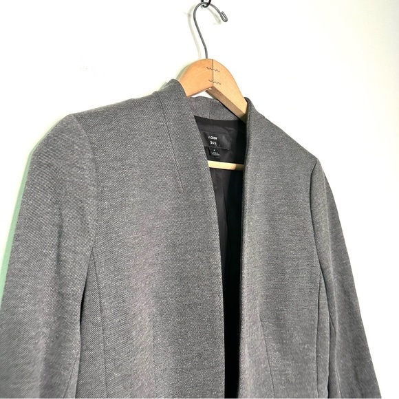 J. Crew | Gray Going-Out Blazer In Stretch Twill Size 4 - Picture 4 of 11